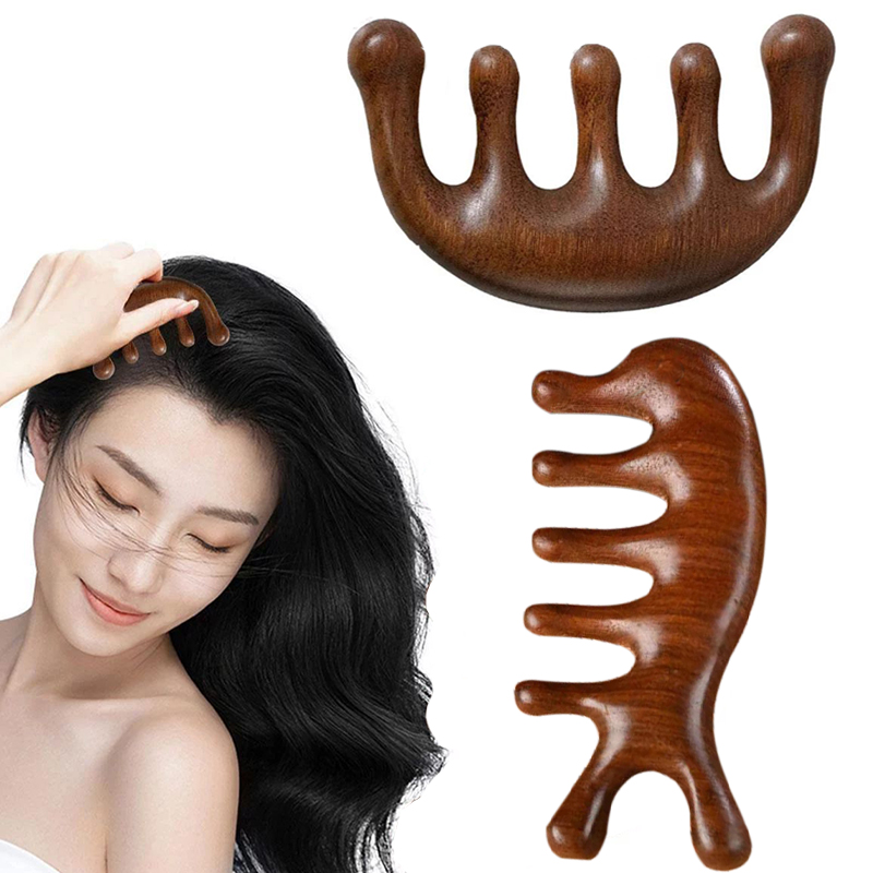 樹脂ヘッドマッサージコーム,頭の治療,メリディアンコーム,7つの爪,ヘッドのスクラップブッキング,筋肉のケアデバイス,大きな5つの歯