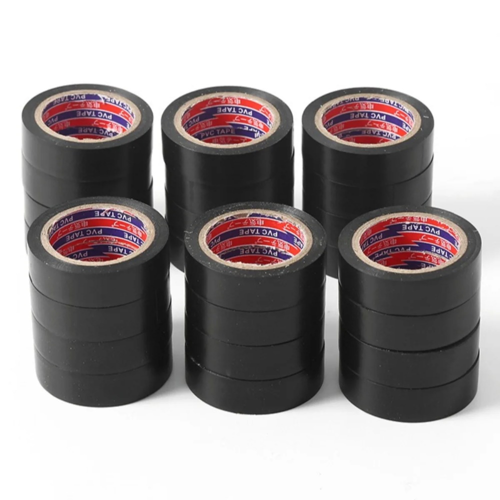 Electrical Insulating Tape PVC Heat Resistant Waterproof Self Adhesive Tape for Wire Protection Home Improvement Resilient Tape