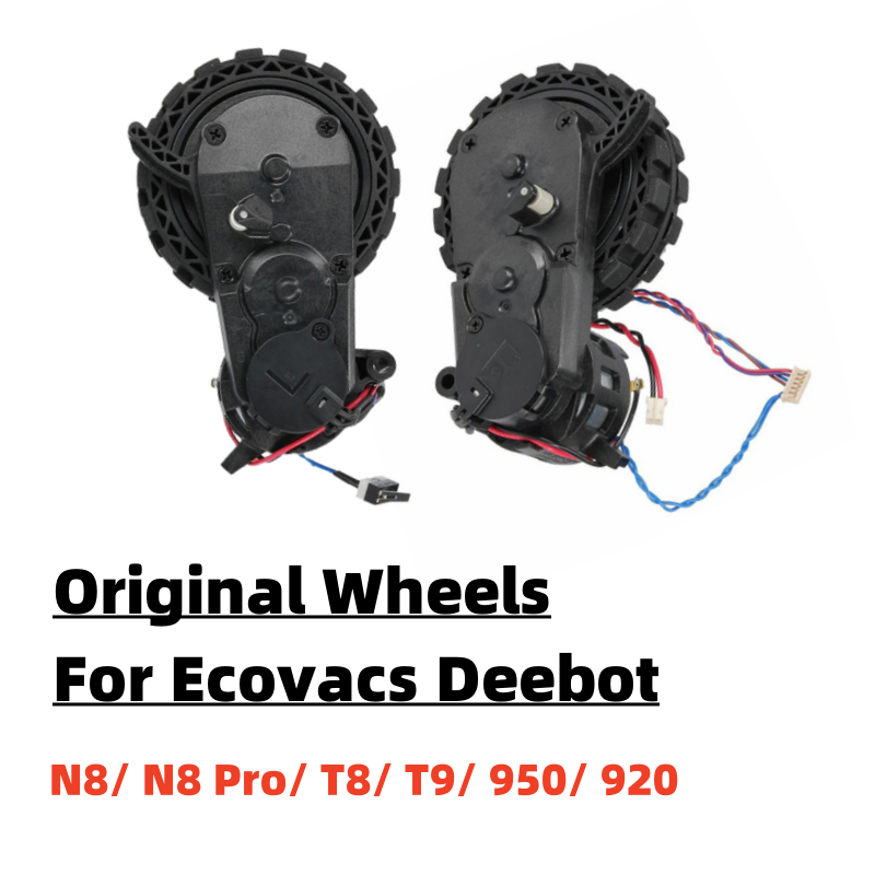 Оригинальное левое и правое колесо пылесоса для Ecovacs DEEBOT N8/N8 Pro/T8/T9/OZMO 950/920, запасные части