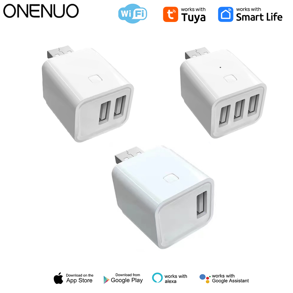 Tuya Smart WiFi Micro 1 2 3 USB Adapter Schakelaar 5V Mini USB Power Adapter Smart Life Control Via Alexa Google Yandex Alice