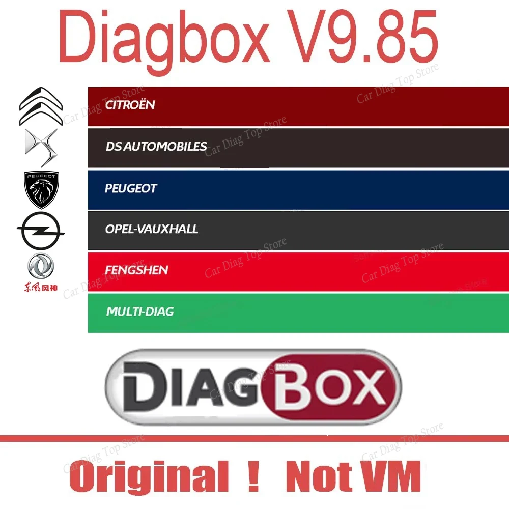 2025 НОВЫЙ Diagbox 9.186 Автомобильное диагностическое программное обеспечение Diagbox V9.85 работает с PP2000 Le-xia3 Для Peo-geot Для Cit-roen Оригинальная установка