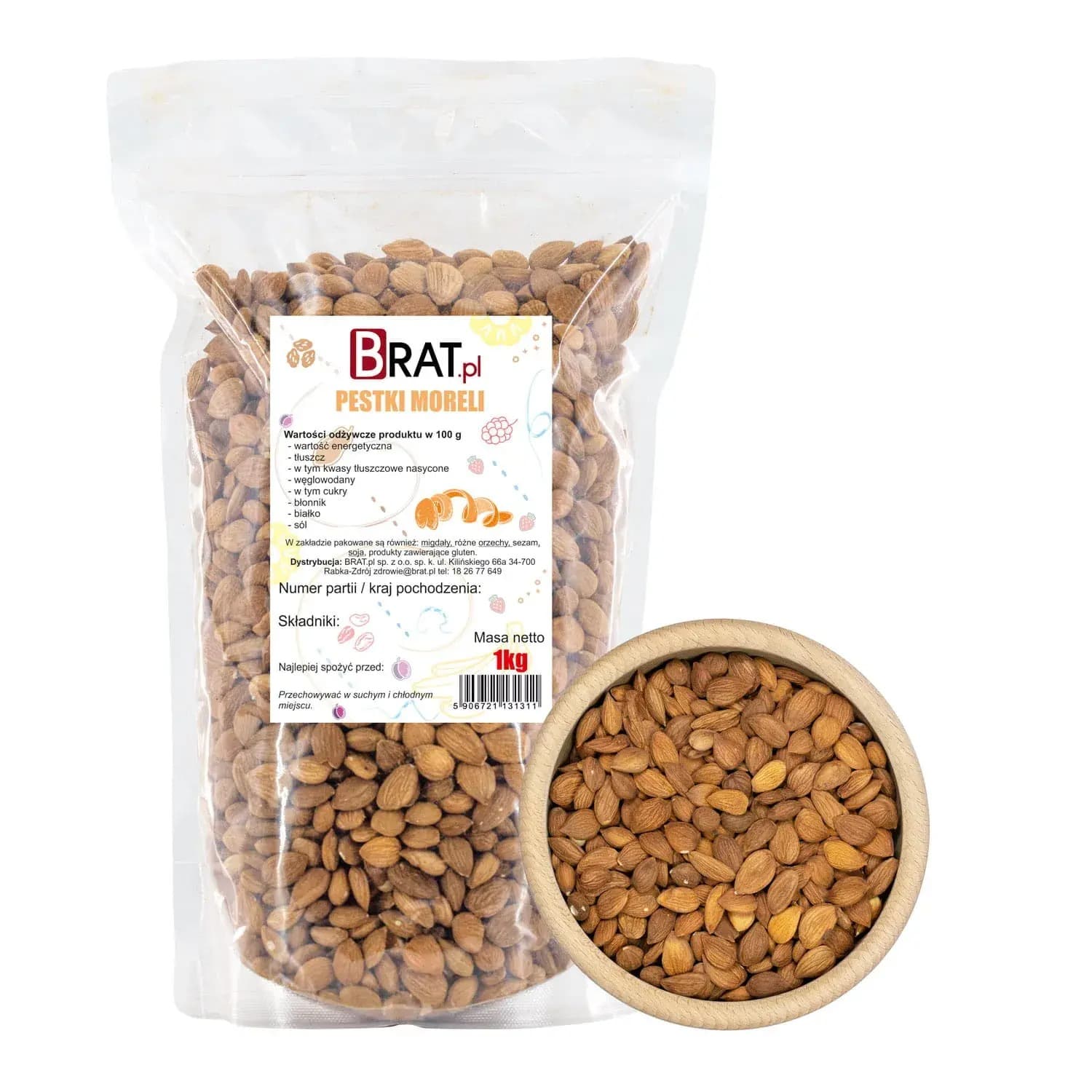 Pestki moreli 1kg