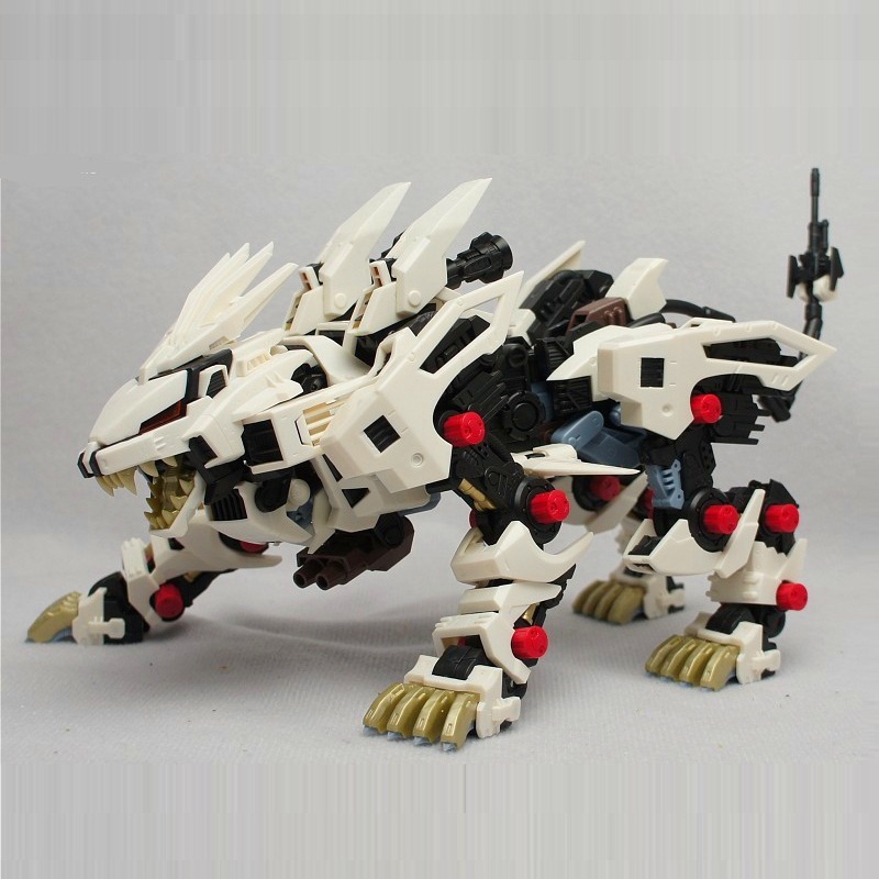 BT Building Blocks ZOIDS RZ-041 White Liger ZERO Skala 1:72 Pełna Zestawienie z Elementami Ruchowymi Plastikowy Model do Składania Kolekcja Prezent na Urodziny