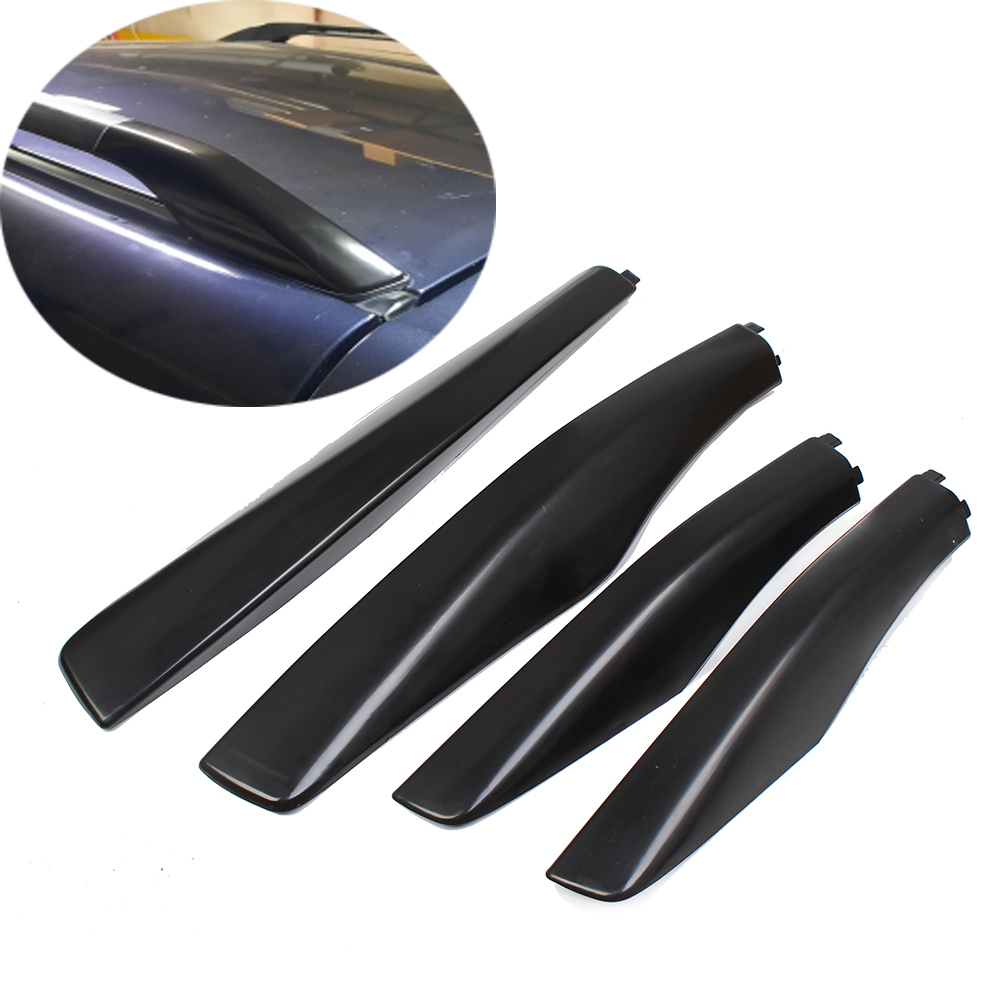 VOOR Lexus RX350 RX400h RX330 2003-2005 2006 2007 2008 2009 Zwart ABS Imperiaal Bar Rail End Bescherming Cover Shell Vervangen 4 STUKS