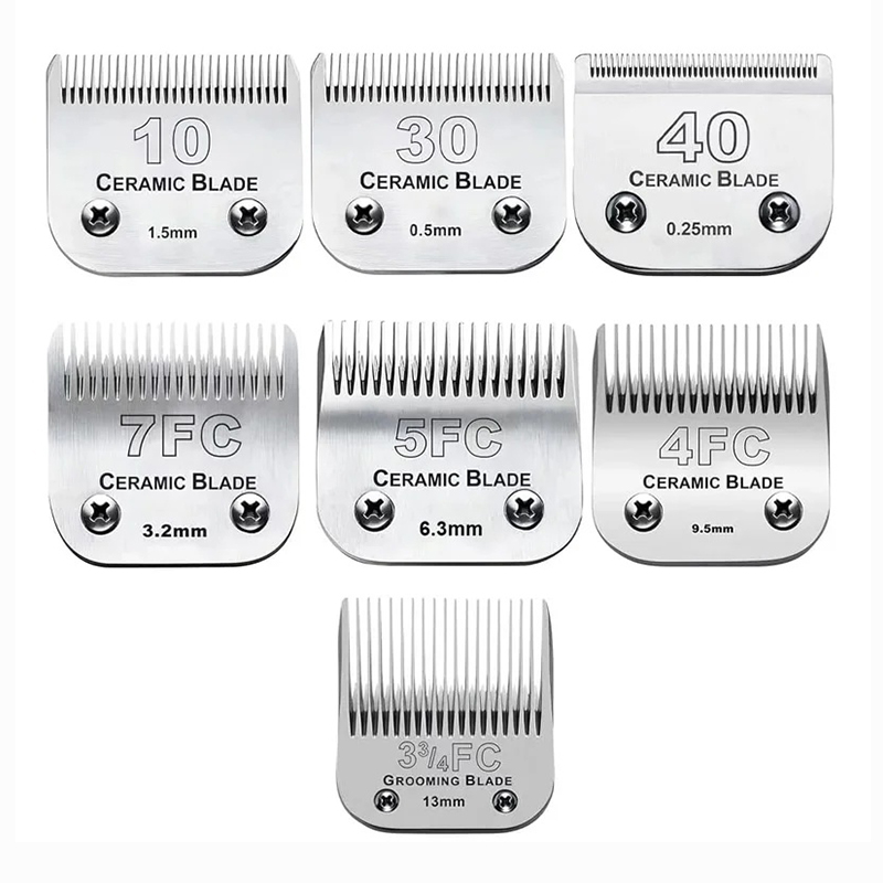 7FC/5FC/4FC/3FC Detachable Pet Dog Grooming Blades of Stainless Steel,Compatible with Andis,Oster A5,Wahl KM10 Series