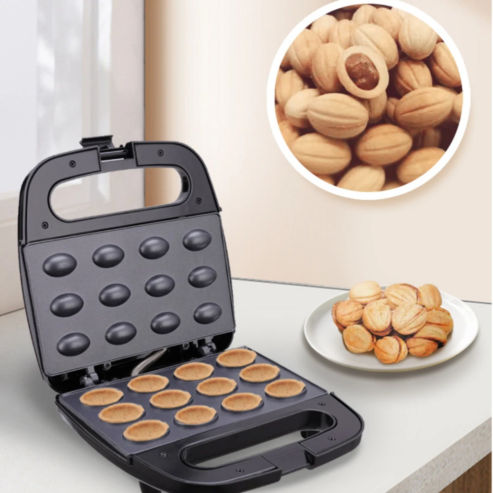 Sartén con molde para nueces Houselin - Plancha para galletas y dulces de 12 pocillos - Pastelería con molde para nueces