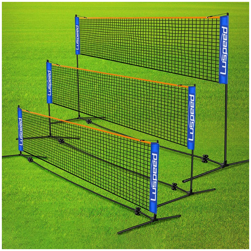 Draagbaar opvouwbaar standaard professioneel badmintonnet Indoor Outdoor Sport Volleybal Tennistraining Vierkante netten Mesh