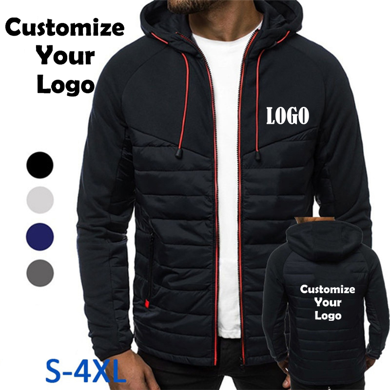 Moda personalizada impressa jaqueta masculina com zíper esportes casaco de lã outono inverno jaqueta