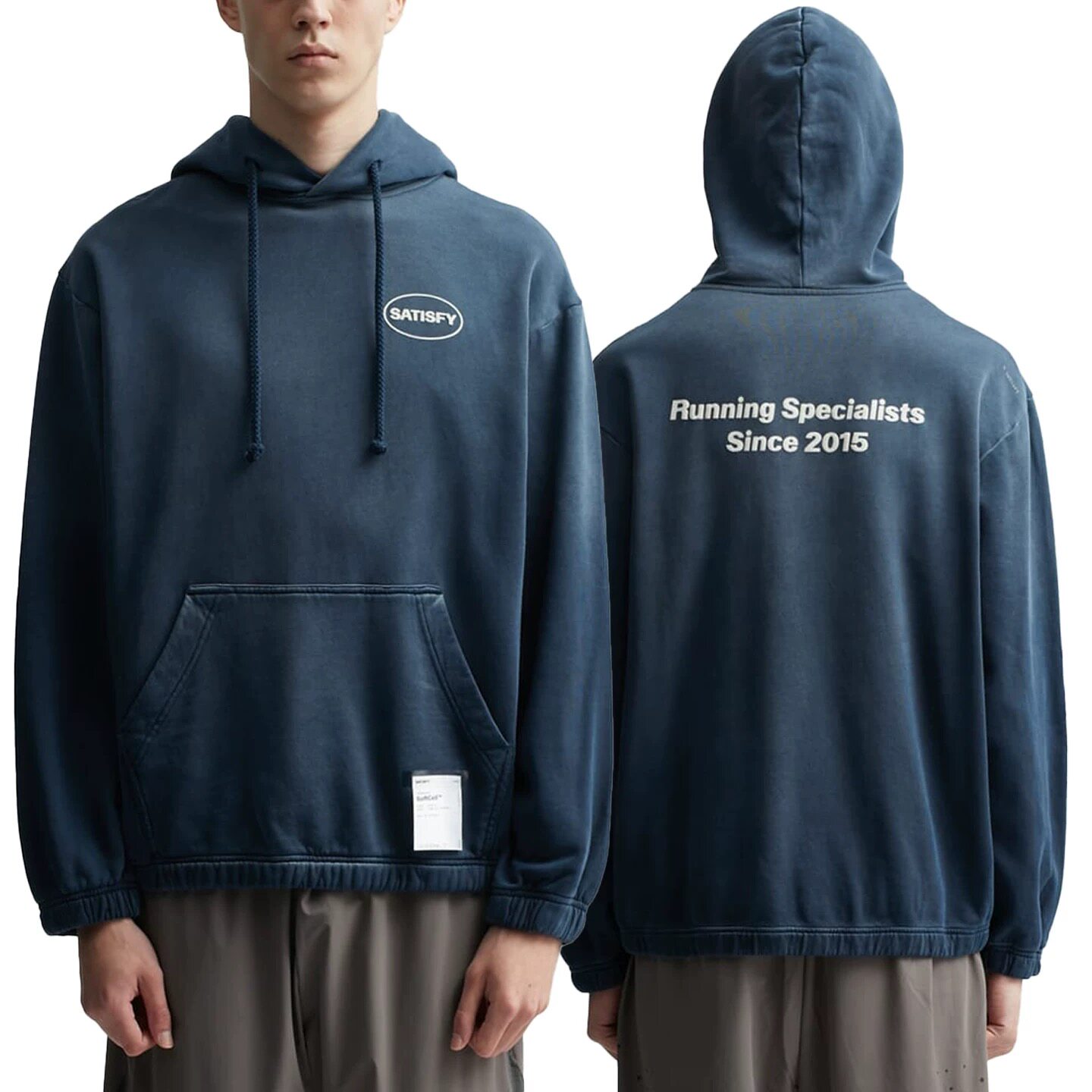 SATISFY SOFTCELL Hoodie American Vintage Drawstring Casual Sports Long Sleeve Loose Sweater