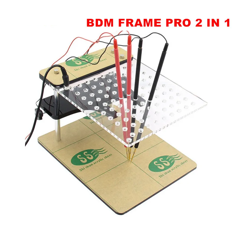 Baru LED BDM bingkai PRO 2 IN 1 4 Probe pena Auto ECU Chip Tuning Flasher bekerja ECU Programmer alat