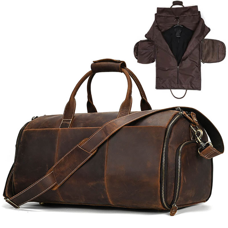 Da Ngựa Gấp Phù Hợp Với Túi Người Kinh Doanh Du Lịch Có Túi Đựng Giày Quần Áo Bao Hành Lý Duffel Túi Ba Lô Người cho Phù Hợp Với