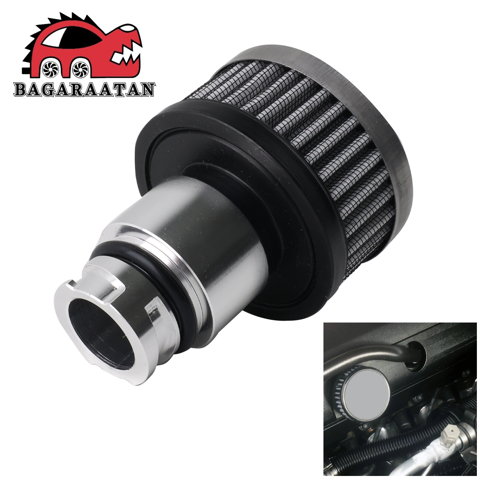 Filter Penutup Katup Ventilasi Berkinerja Tinggi Mengurangi tekanan dalam crankcase untuk Mesin Ford Mustang 4.6 5.0L tahun 2005-2016
