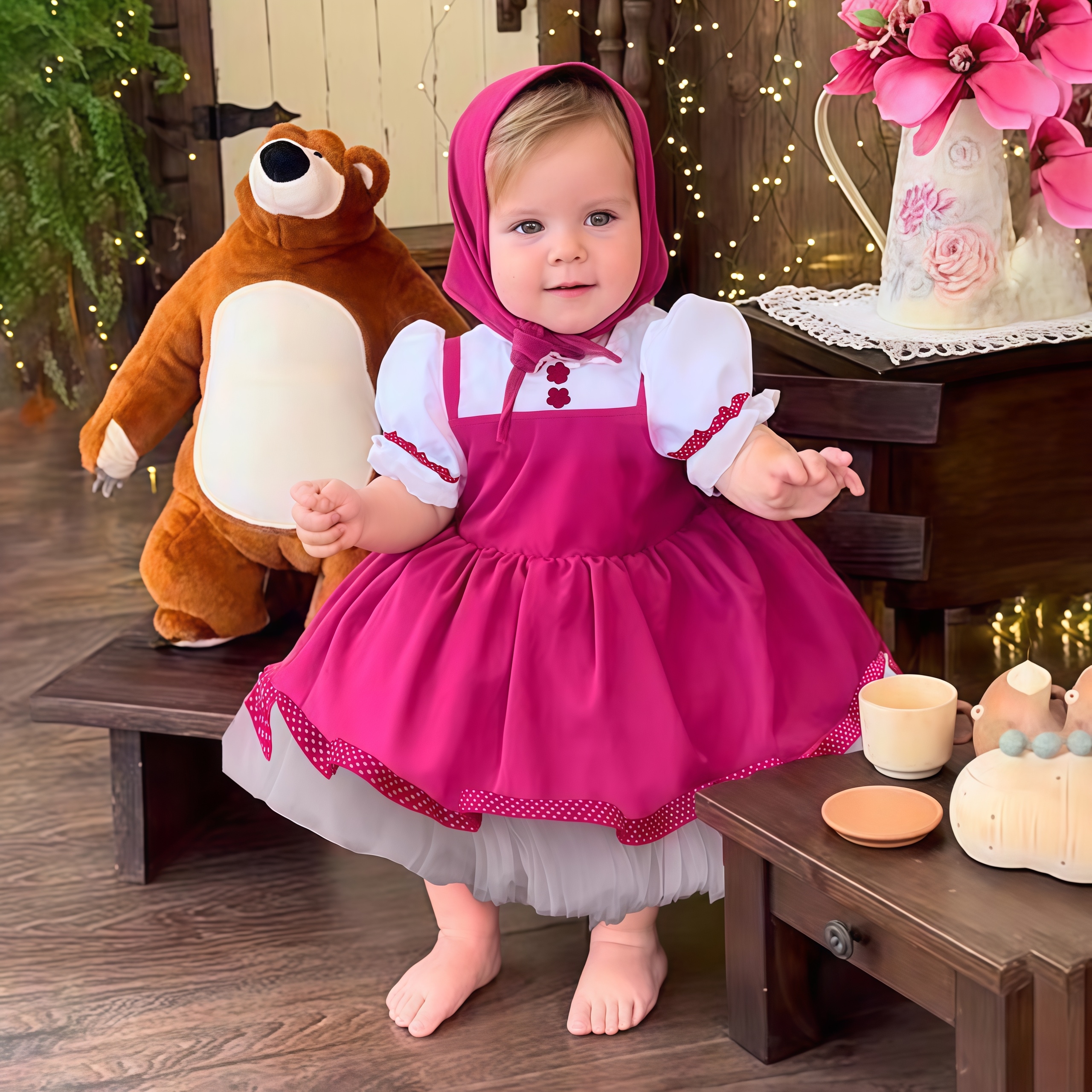 Лолита Mash and Bear, праздничное платье подружки невесты для девочек, горничная, свадебные платья принцессы на первый день рождения для малышей, тюлевые рождественские костюмы
