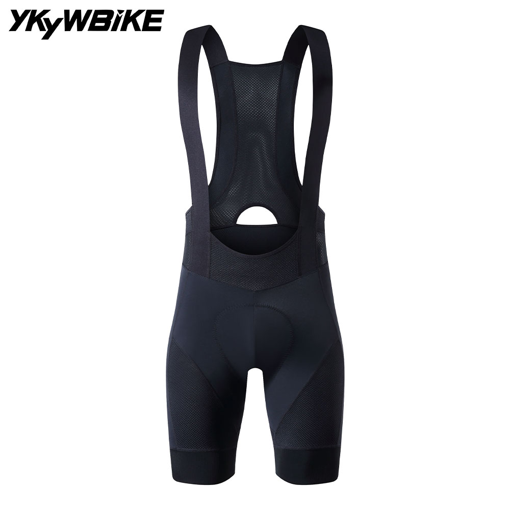 Pantalones Cortos de Ciclismo YKYWBIKE para Hombre, con Tirantes, para 5 Horas de Ciclismo en Carretera, Pantalones de Verano para Bicicleta, Ropa de Ciclismo con Acolchado de Esponja