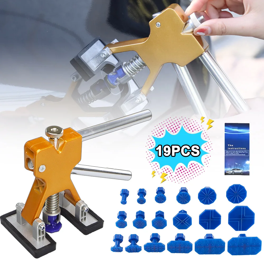Kit de débosselage de voiture, tôle de carrosserie de voiture, extracteur de plastique sans peinture, outils de réparation pour débosselage de grêle automatique, ensemble de ventouses chaudes