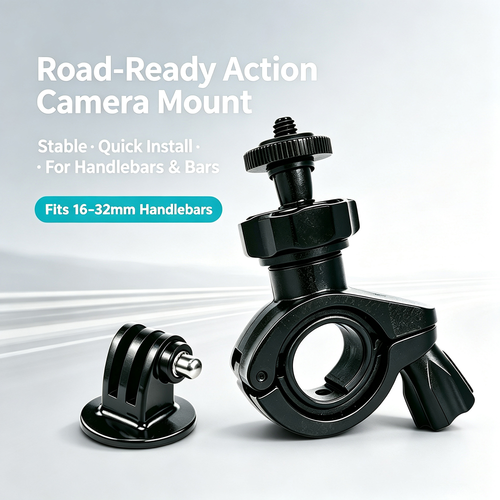 Bicycle Handlebar Mount Bike Holder For GoPro Hero 13 12 11 10 9 Insta360 X5 SJCAM AKASO DJI Osmo Action 6/5 PRO/4/3 Nano Camera