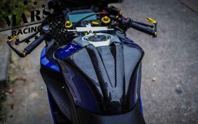 Pour YAMAHA nouveau YZF-R125 r125 2019 2020 2021 2022 Moto En Fiber De Carbone motif précieux Pad Autocollant précieux Protéger Couverture Garde Convient