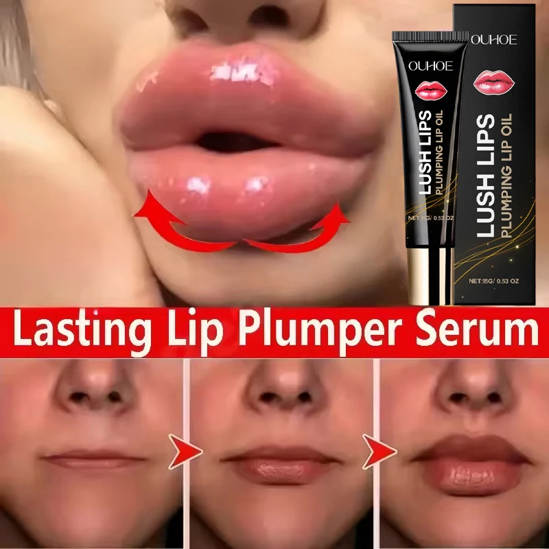 2025 Lip Plumper Oil  Increase Lip Elasticity Instantly Volumising Long-lasting Moisturize Lip Plumper Gloss Sexy Beauty Makeup