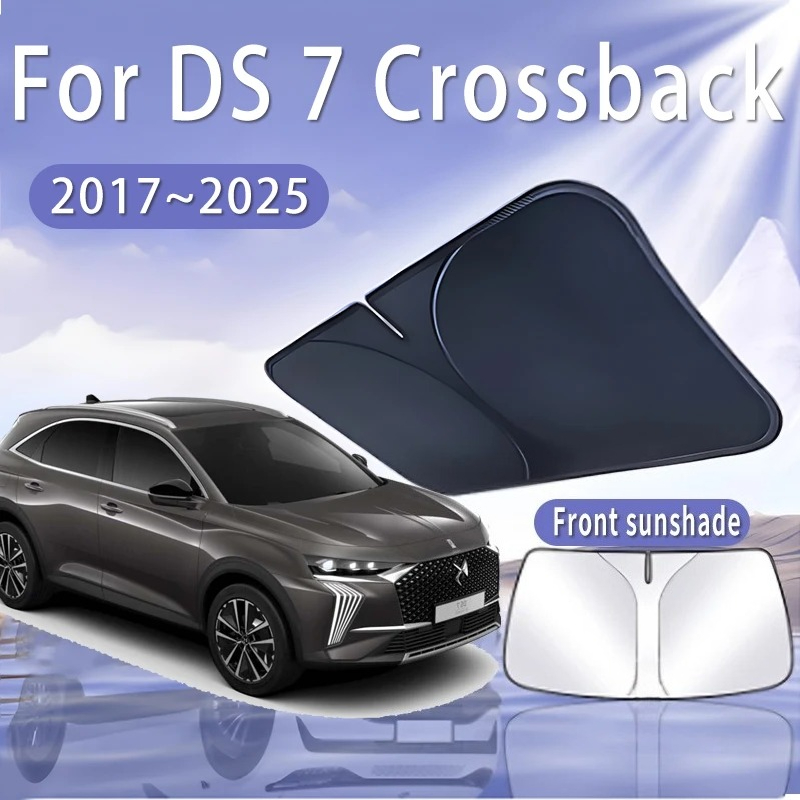 Voor DS 7 Crossback 2017 ~ 2025 2020 2023 Auto Zonneklep Voorruit Zonnescherm Warmte-isolatie Zomer Koeling Auto accessoires