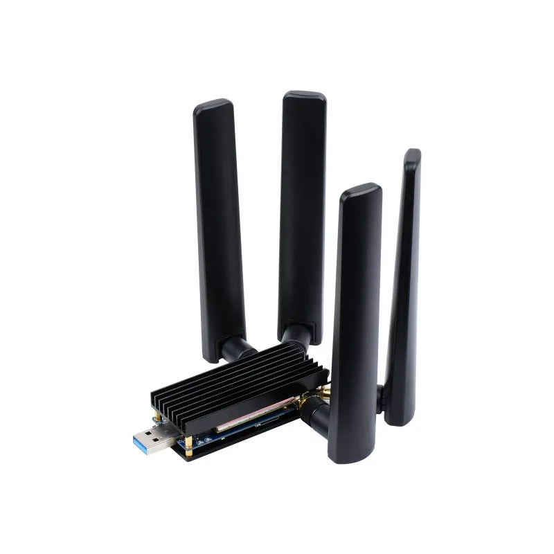 Módulo DONGLE 5G Antenas cuádruples Puerto USB3.1 Disipador de calor de aleación de aluminio Interfaz M.2 Key B