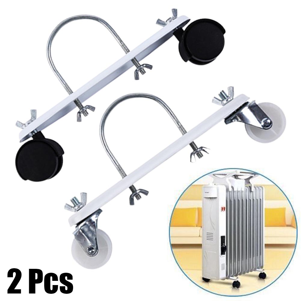 2pcs Electric Oil Heater Fixing Clip Caster Bracket For Heater Spare Holder With Wheel Universal Wheel Base Bracket Fittings