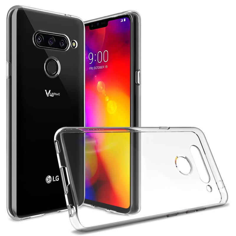 Etui na telefon LG V30 V40 V50 ThinQ 5G V50S V30S Q60 ThinQ 5G V60 ThinQ 5G Clear Silicone Soft Back Cover Case Anti-knock