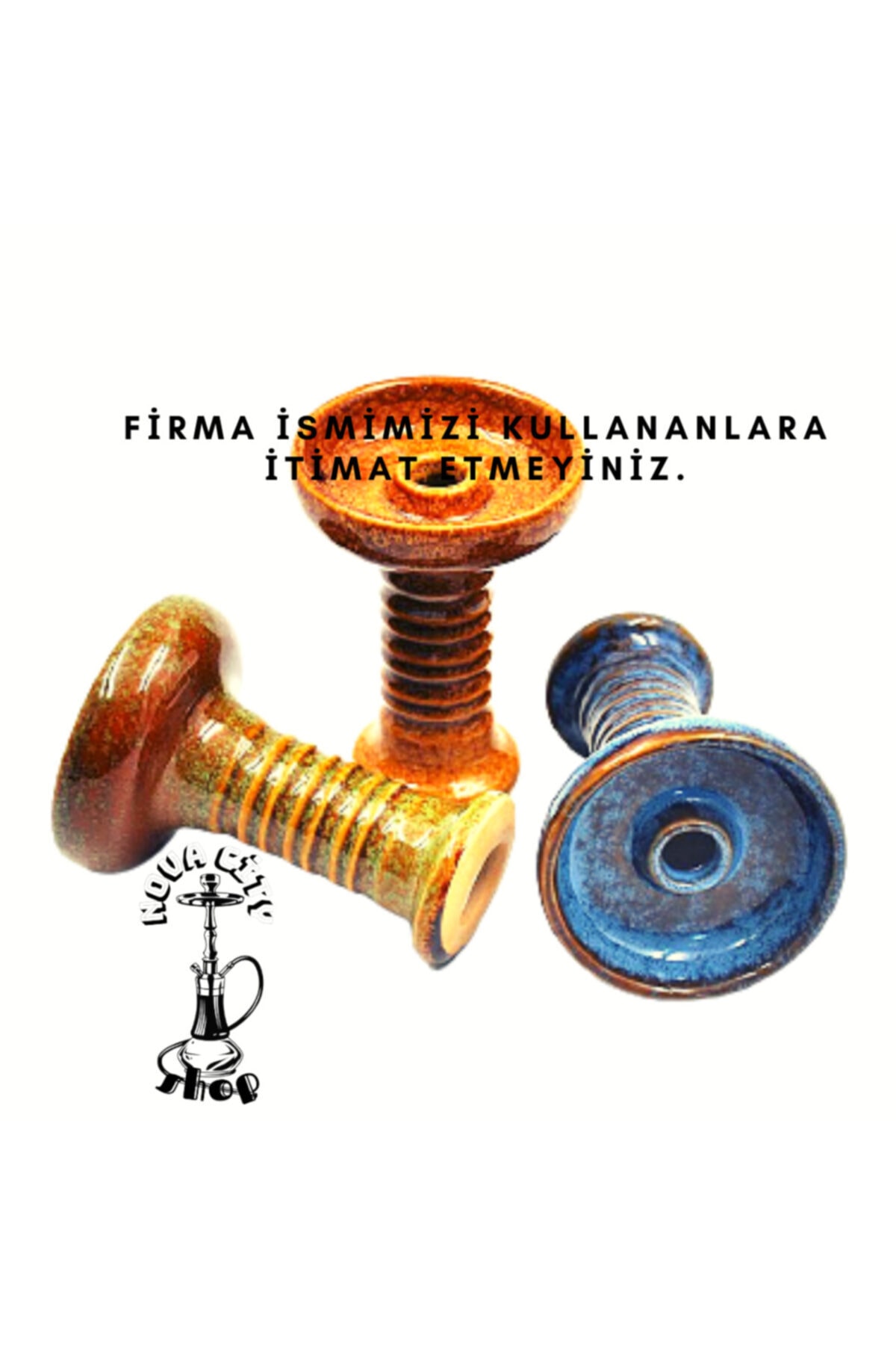 Hookah Berwarna Keramik Mangkuk Pipa Hookah Kualitas Bahan Arang Aroma Botol Mangkuk Kafe Shisha