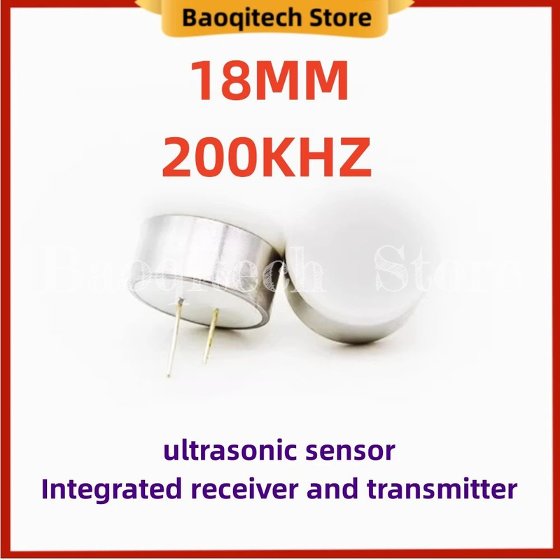 Capteur de niveau de liquide ultrasonique 18mm 200KHz, mesure électrique de la distance oculaire, étanche RT intégré IP65