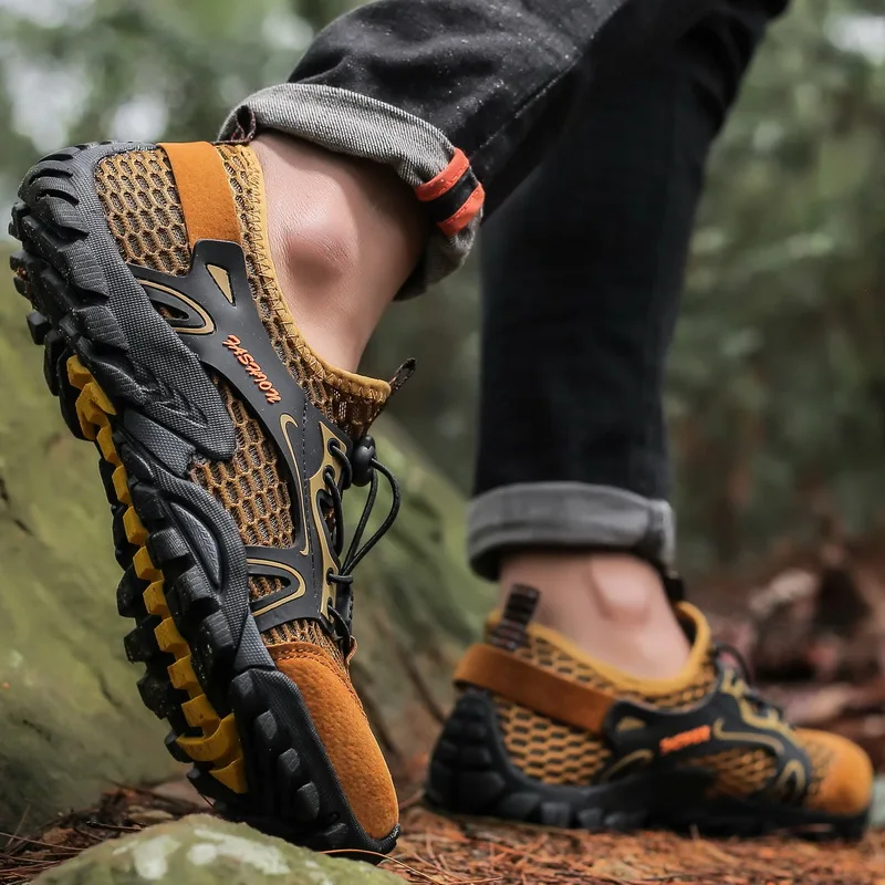Odporne na zużycie buty męskie buty turystyczne Jogging trampki trekkingowe Fast Zapatos Outdoor Hombre Invierno Outdoor antypoślizgowe