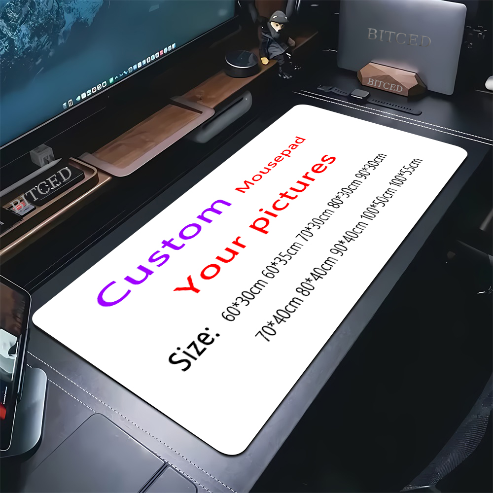 Mousepad Game kustom HD komputer Mouse Pad XXL Playmat karpet karet alami antiselip alas Mouse Desktop DIY 35x60 Mouse Pad