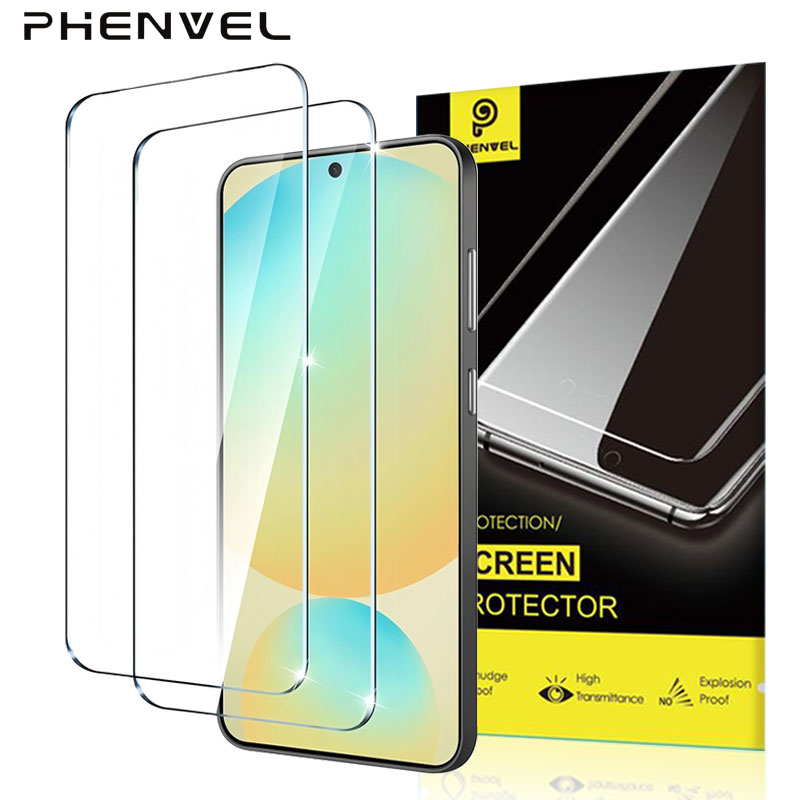 Прозрачное защитное стекло для Samsung Galaxy S24 Ultra S22 Plus S21 S23 FE S25, защитная пленка для экрана, небьющаяся закаленная пленка