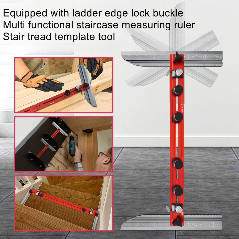 Aluminum Stair RulerStair Measuring RulerStair Decoration ToolsStair Tools