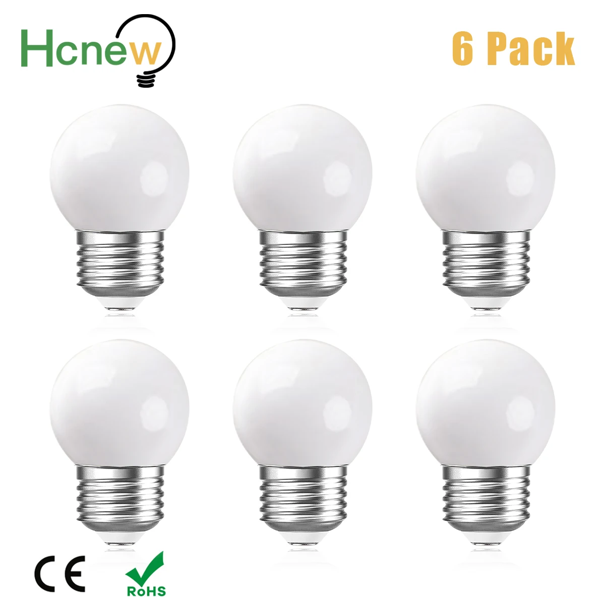 Bombilla Led G45 de color blanco lechoso, 220V, E27, 1W, 2W, 3W, luz nocturna, lámpara colgante de plástico inastillable, guirnalda de luces decorativas para exteriores