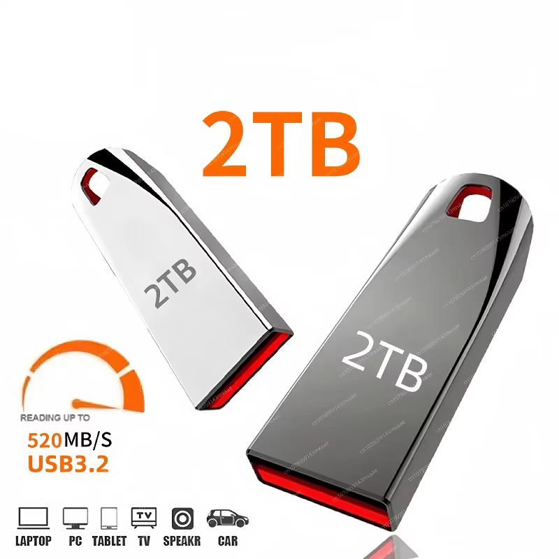 Xiaomi-unidad Flash Usb 3,2 de 2TB, dispositivo de transferencia de Metal de alta velocidad, resistente al agua, tipo C, 2024