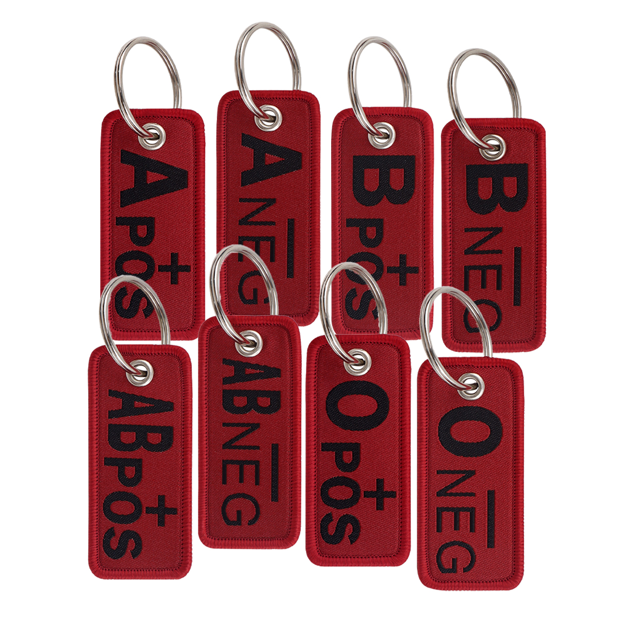 Llavero de la serie Red Quote con cita bordada y letras geniales, para llavero de motocicleta, accesorios de joyería, 1 unidad