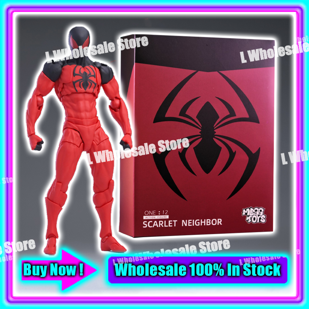 In Voorraad Mess Speelgoed Scarlet Spider Superieure Symbiont Ct Speelgoed Spiderman Daredevil Batman Wolverine Anime Action Figure Geschenken Speelgoed