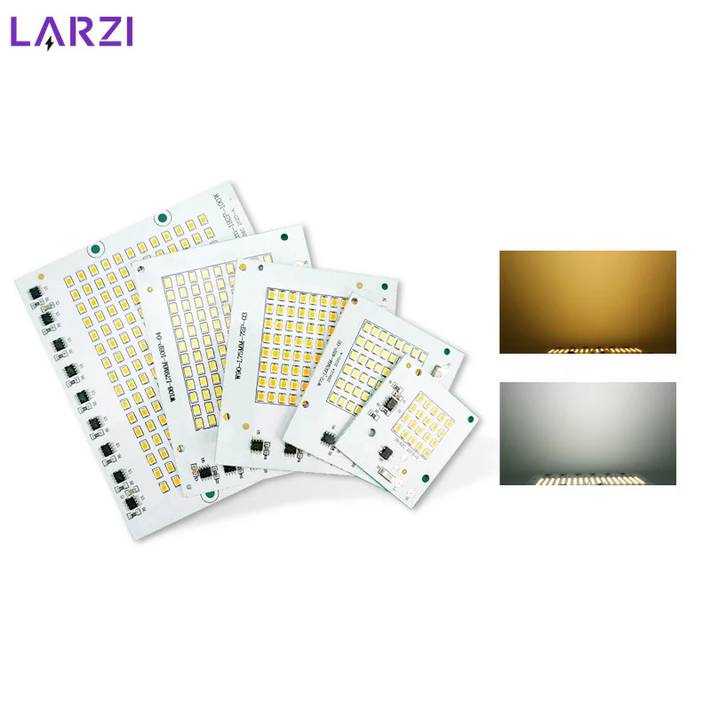 Chip de lámpara LED SMD2835 cuentas de luz AC 220V 230V 240V 10W 20W 30W 50W 100W DIY para reflector exterior blanco frío blanco cálido