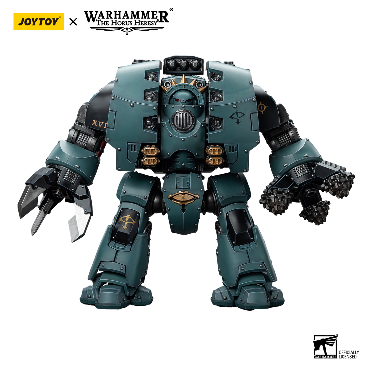 JOYTOY Warhammer 40k 1/18 ตัวเลขการกระทํา Mecha อะนิเมะ 28.6 ซม.Sons of Horus Leviathan Dreadnought กับ Siege Drills