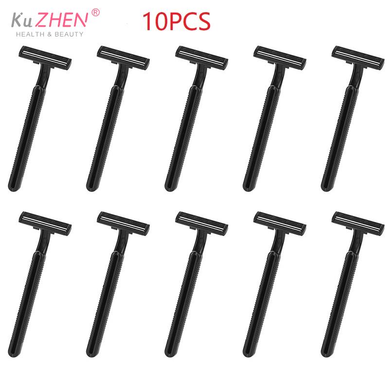 10 Chiếc Dùng Một Lần Hai Lưỡi Dao Cạo Dùng Một Lần Dao Cạo Cho Đồng Hồ Nam Thép Không Gỉ Lưỡi Dao Cạo Tay Cầm Bằng Nhựa