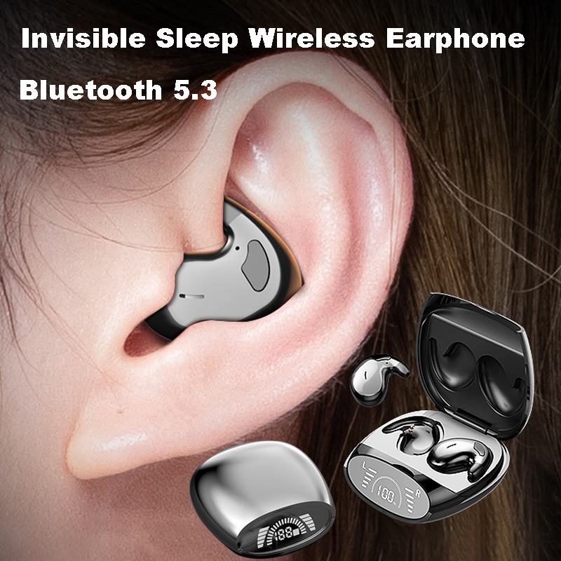 Sommeil Invisible écouteurs minuscules Mini casque caché suppression du bruit TWS casques sans fil sport stéréo Bluetooth 5.3 écouteur