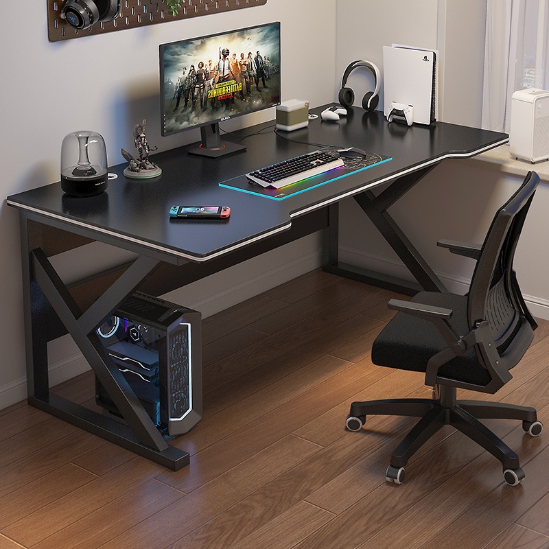 Computertisch, Schreibtisch für Zuhause, Schreibtisch für Schüler, einfacher Gaming- und E-Sport-Tisch, Werkbank-Schreibtisch