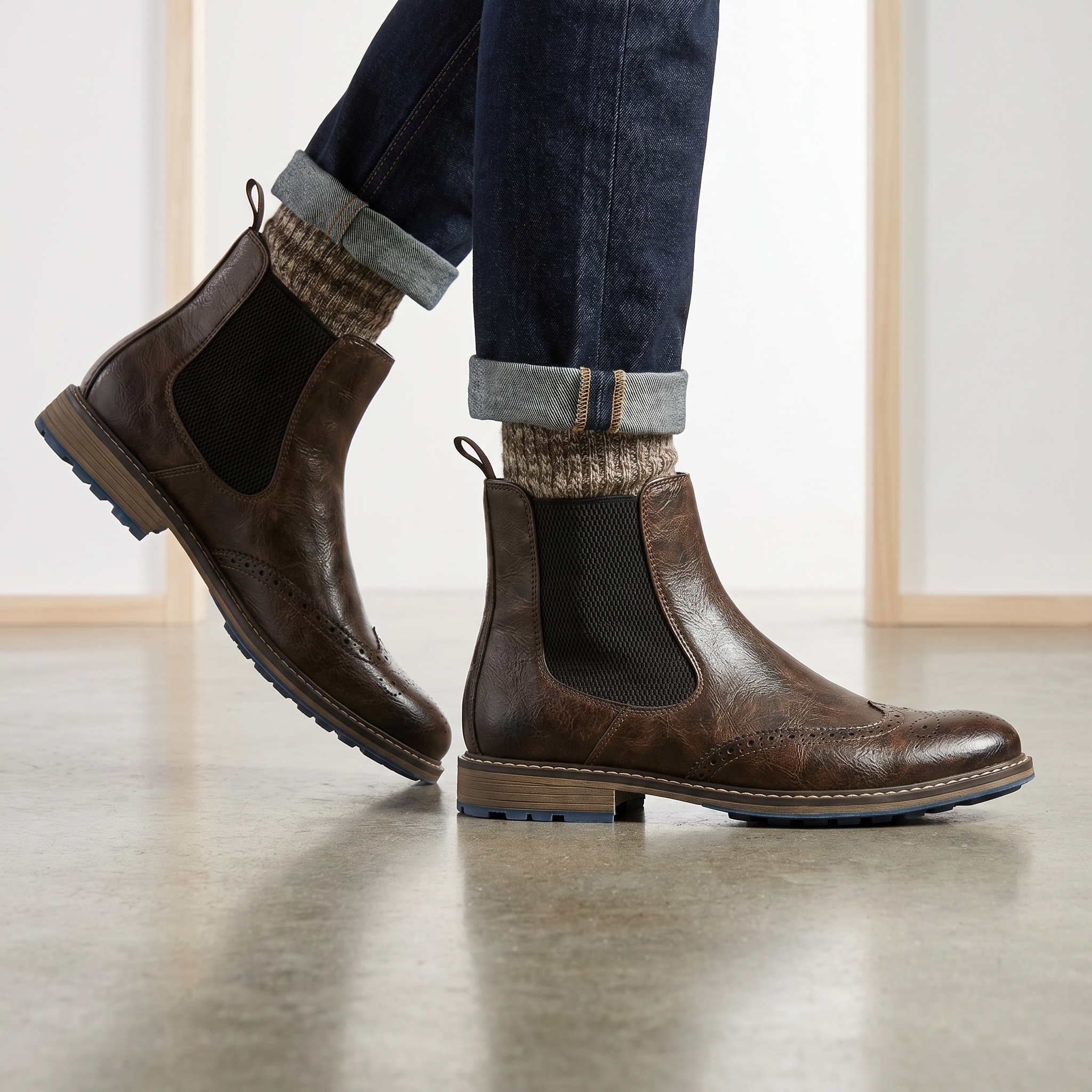 Chelsea Boots Men Casual Brand Retro 2026 Fashion Comfortable Chelsea Boots