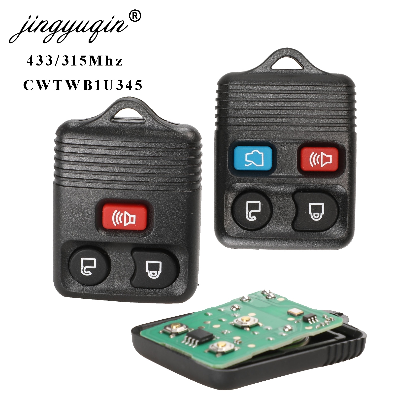 Jingyuqin Remote Car Key 315MHZ CWTWB1U345 For Ford Edge Escape F150 Freestar Lincoln Mark LT Mazda Tribute Mercury Monterey
