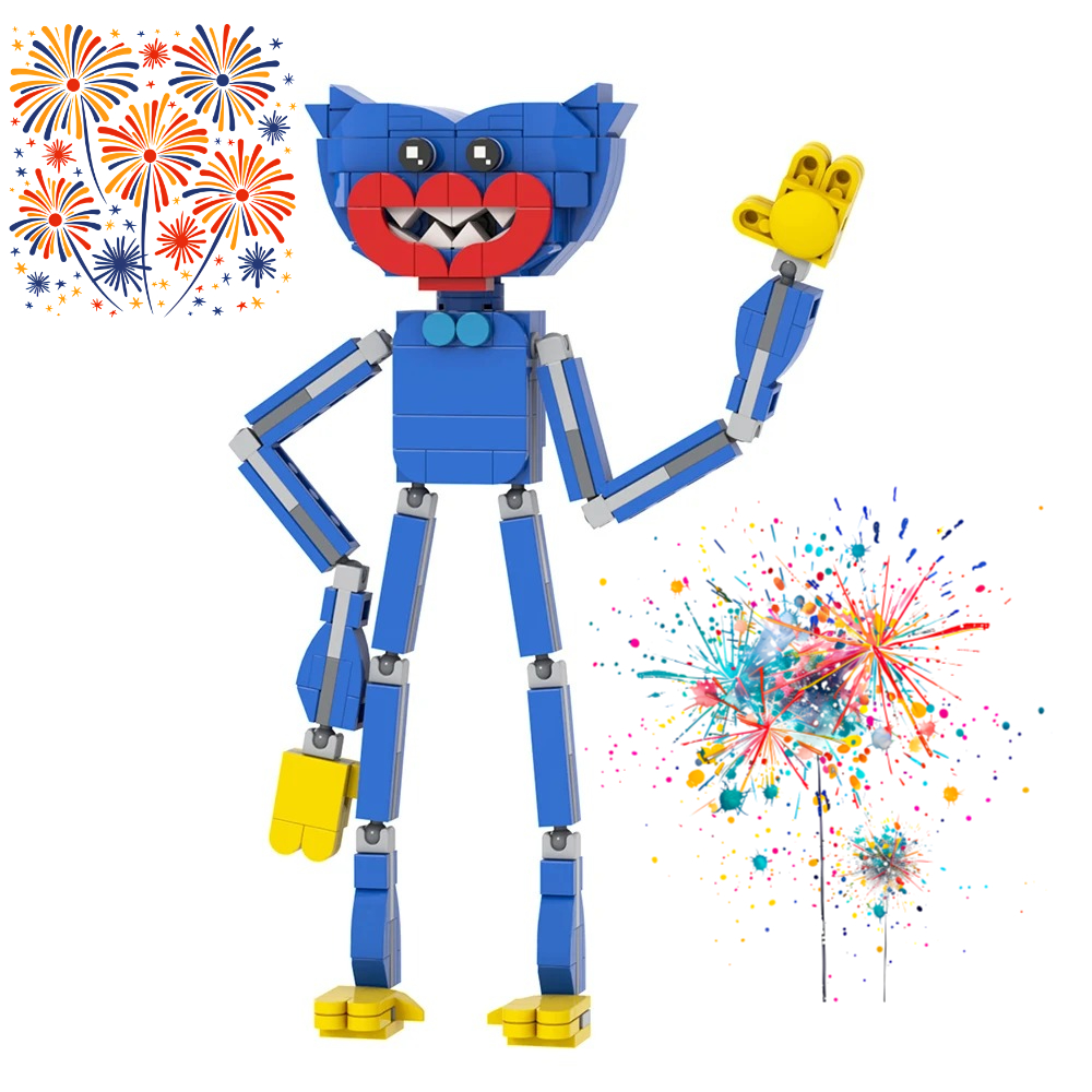 2026 new Nightmare Compatible Building Block MOC Horror Game Figure Catnap Bricks Animal Monster
