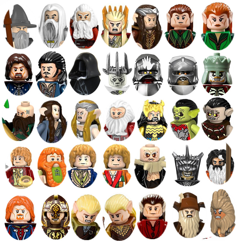 Moc Warrior Soldier Movie Frodo Эльфы Гномы Рейнджер Люди Волшебник Мини-фигурки Модели Блок Детские игрушки Подарок для мальчиков и девочек