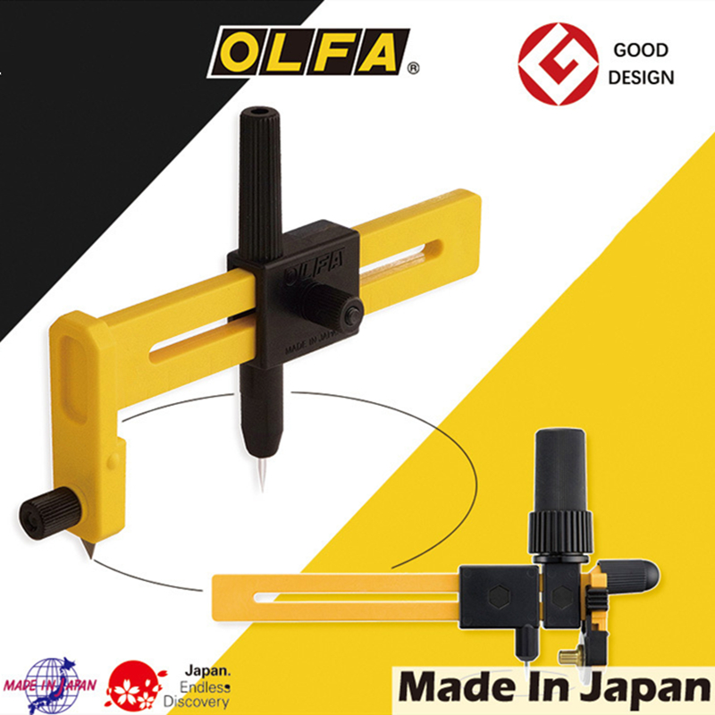 OLFA La Bàn Bộ Dao Cầm Tay Hình Tròn Cắt Với Lưỡi Dao Lỗ Mở Đường Kính 1-22Cm Hình Tròn Cắt Giấy dao Cắt