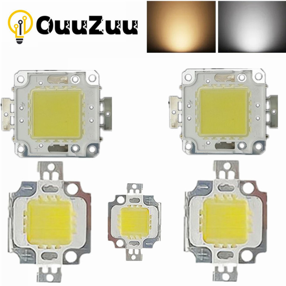 OuuZuu – ampoule à puce LED COB 10W 20W 30W 50W 100W, puces pour projecteur, lumière intégrée de jardin carré