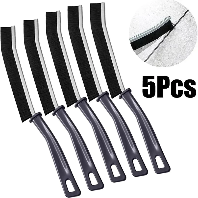 Cepillo de limpieza duradero para lechada, juntas de azulejos de cocina, ángulo muerto, cepillos limpiadores de cerdas duras para línea de suelo de ducha, 5/1 Uds.