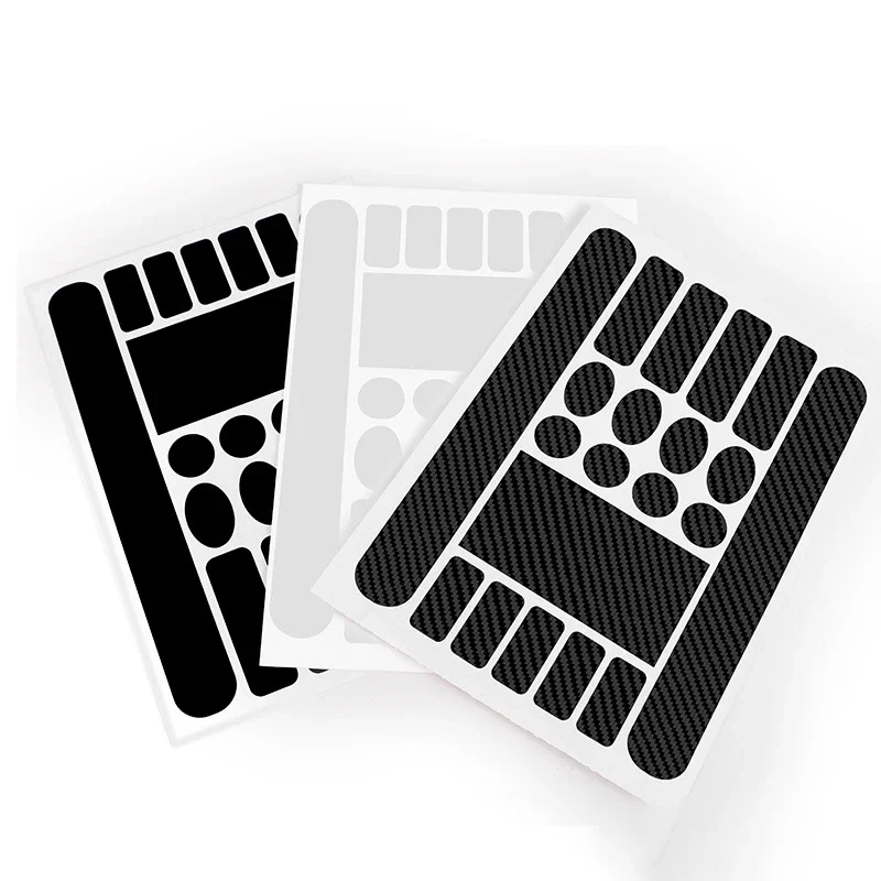 Pegatina protectora para cadena de bicicleta, película protectora antiarañazos para bicicletas plegables de montaña, estilo piel de rinoceronte