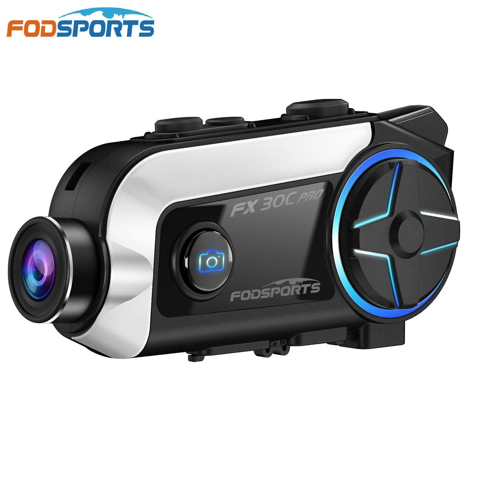 Fodsports FX30C PRO Auriculares para motocicleta Intercomunicador para casco Bluetooth
